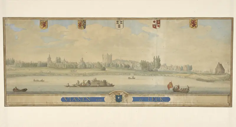 Gezicht op Vianen Wall Art by J. van Kamp - High-Resolution Digital Print