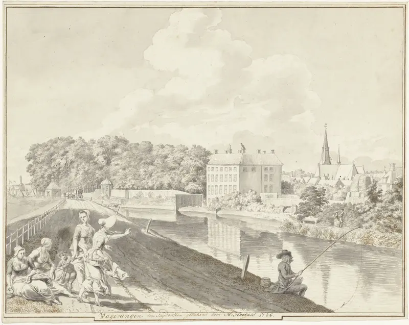 Gezicht op Wageningen Wall Art by Hendrik Hoogers - High-Resolution Digital Print