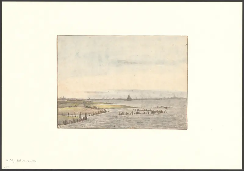 Gezicht op Zeeburg Wall Art by Unknown - High-Resolution Digital Print