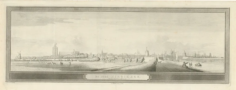 Gezicht op Zierikzee, 1743 Wall Art by Unknown artist - High-Resolution Digital Print