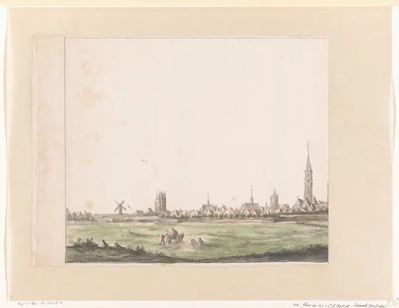 Gezicht op Zwolle Wall Art by Gerrit Grasdorp - High-Resolution Digital Print