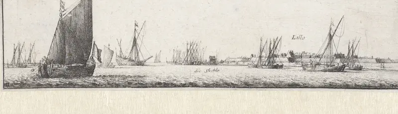 Gezicht over de Schelde op Lillo Wall Art by Unknown - High-Resolution Digital Print