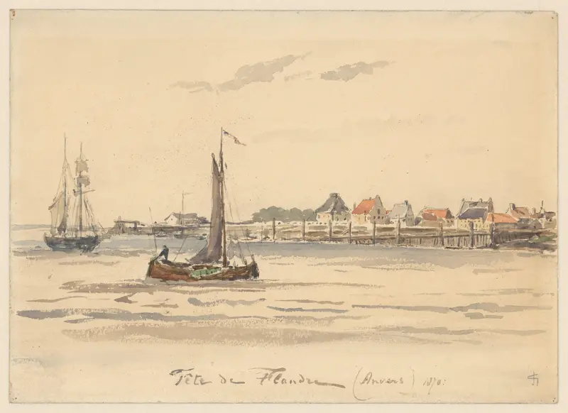 Gezicht te Antwerpen Wall Art by Carel Nicolaas Storm van 's-Gravesande - High-Resolution Digital Print