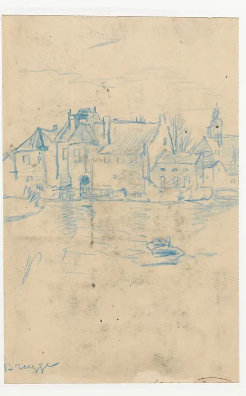 Gezicht te Brugge Wall Art by Adolf le Comte - High-Resolution Digital Print