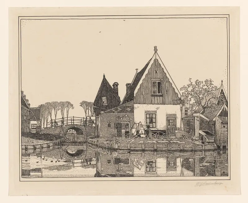 Gezicht te Edam Wall Art by Wijnand Otto Jan Nieuwenkamp - High-Resolution Digital Print