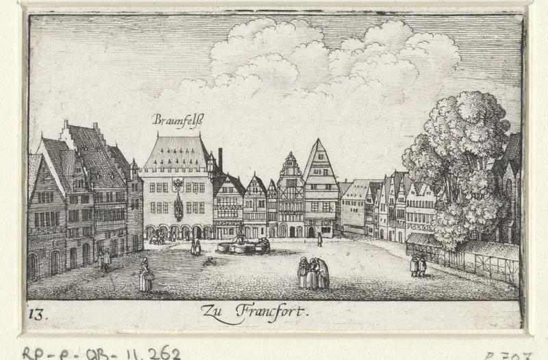 Gezicht te Frankfurt Wall Art by Wenceslaus Hollar - High-Resolution Digital Print