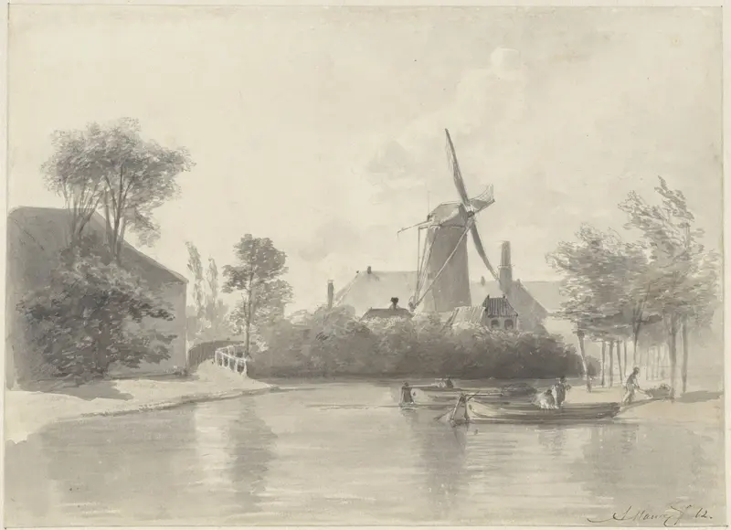 Gezicht te Haarlem Wall Art by Anton Mauve - High-Resolution Digital Print