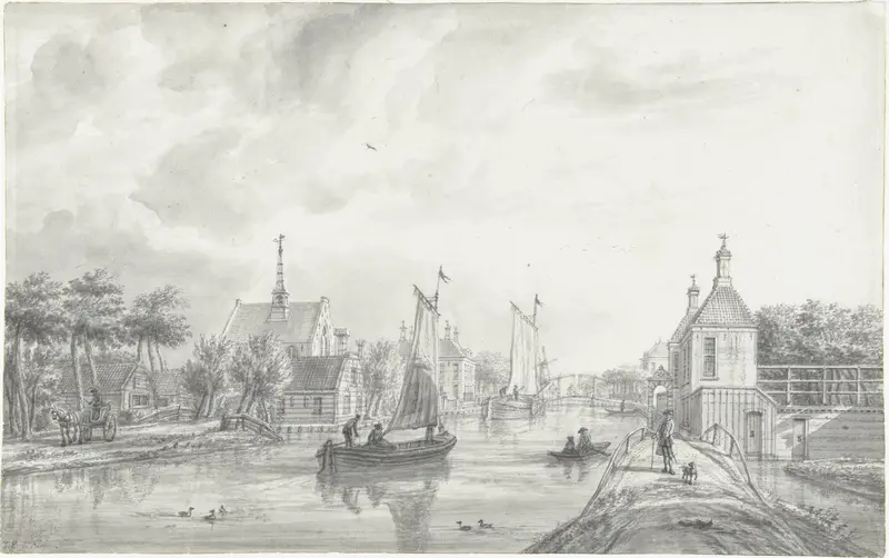 Gezicht te Leiderdorp Wall Art by Jacob Elias La Fargue - High-Resolution Digital Print