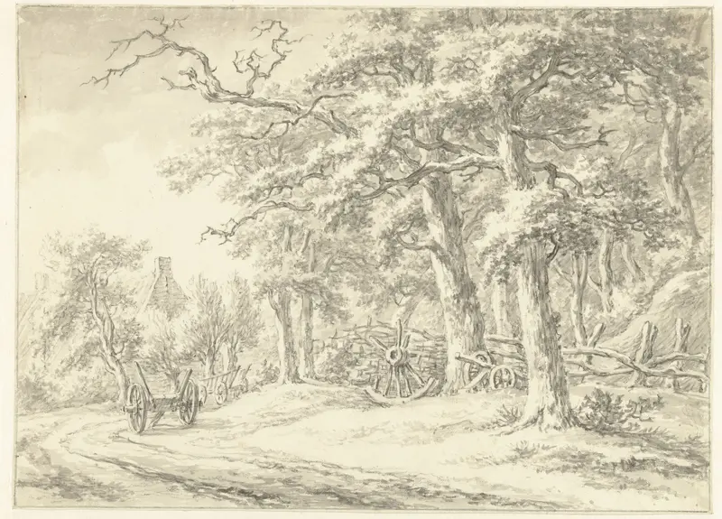 Gezicht te Noordlaren, in Drenthe (?) Wall Art by Egbert van Drielst - High-Resolution Digital Print