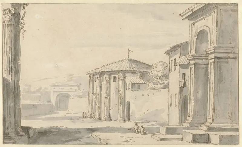Gezicht te Rome Wall Art by Jacob van der Ulft - High-Resolution Digital Print