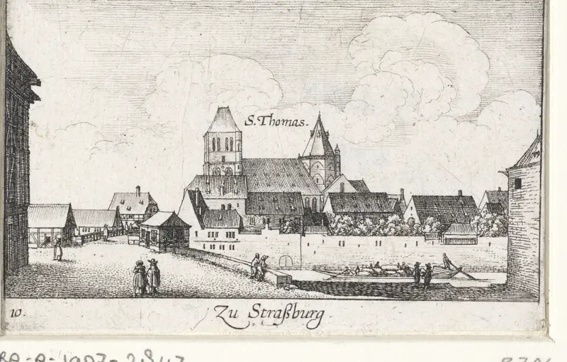 Gezicht te Straatsburg Wall Art by Wenceslaus Hollar - High-Resolution Digital Print
