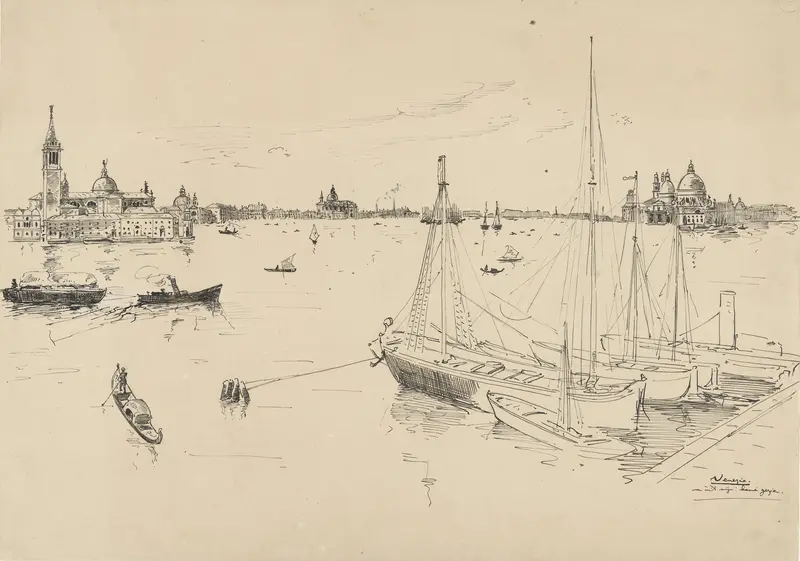 Gezicht te Venetië Wall Art by Wilhelm Cornelis Bauer - High-Resolution Digital Print