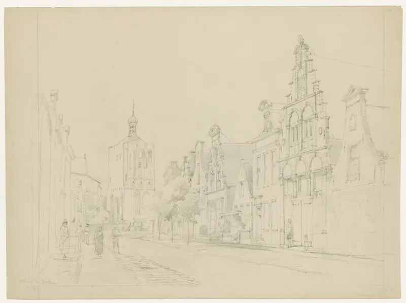 Gezicht te Workum Wall Art by Cornelis Springer - High-Resolution Digital Print