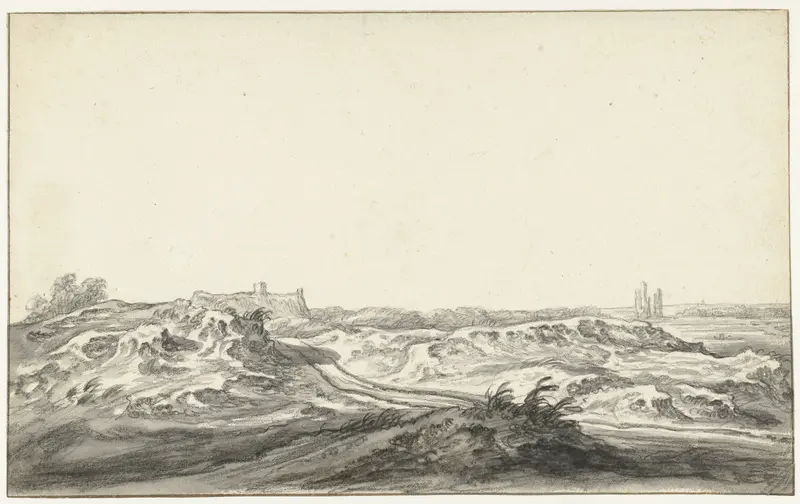 Gezicht uit de duinen op het Huis te Kleef bij Haarlem Wall Art by Aelbert Cuyp - High-Resolution Digital Print