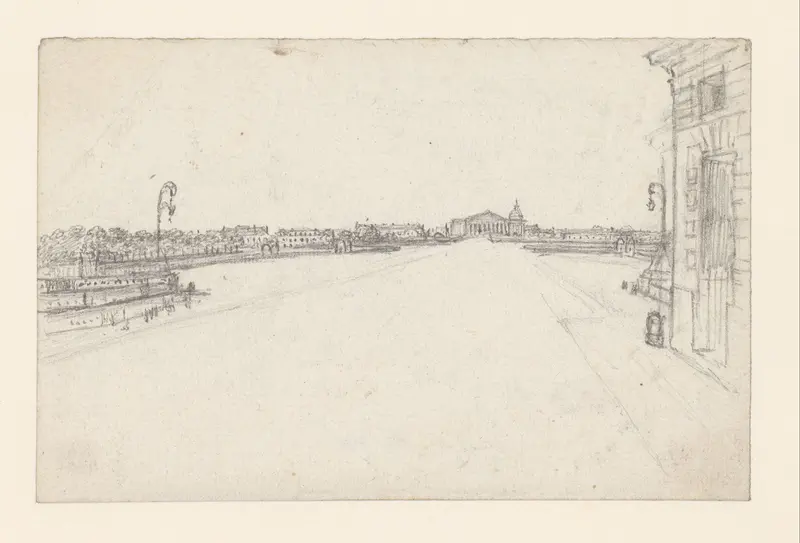 Gezicht van de Rue de la Paix naar de Chambre des Députés Wall Art by Georges Michel - High-Resolution Digital Print