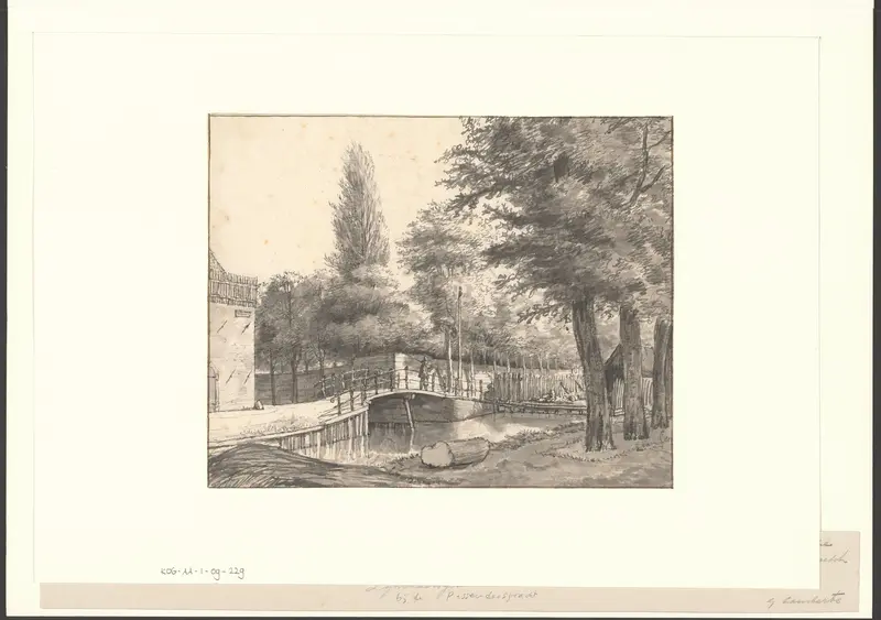 Gezicht van de Schans op het Leidsche Kerkhof Wall Art by Unknown - High-Resolution Digital Print