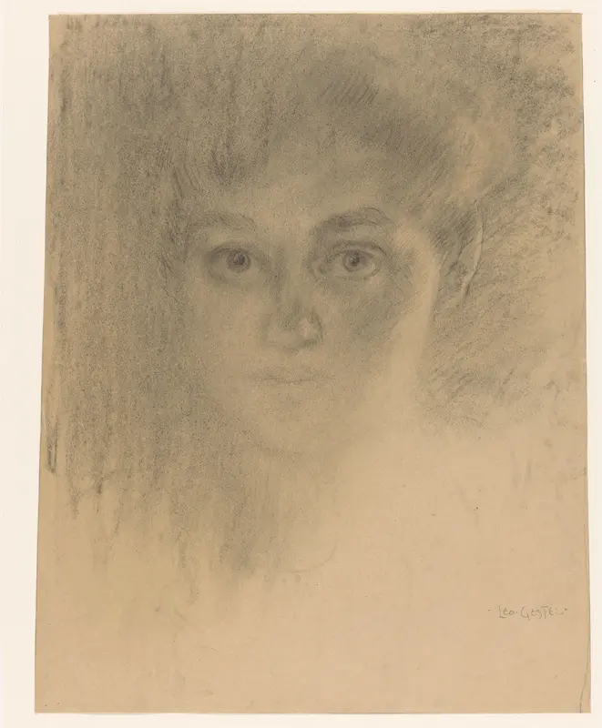 Gezicht van een vrouw Wall Art by Unknown - High-Resolution Digital Print