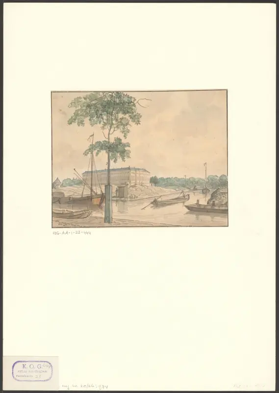 Gezicht van het Roeterseiland op het Nieuwe Werkhuis en de Plantagebuurt Wall Art by Unknown - High-Resolution Digital Print