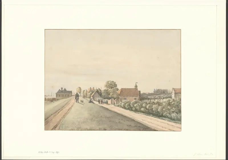Gezicht vanaf de dijk op de Joodse begraafplaats Beth Haim te Ouderkerk aan de Amstel Wall Art by Unknown - High-Resolution Digital Print