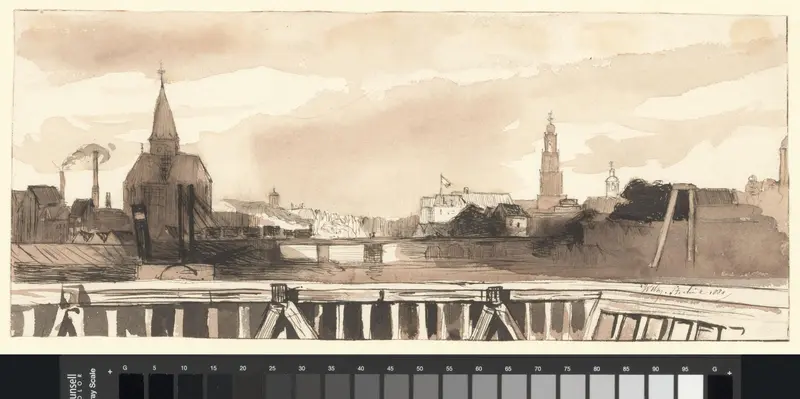 Gezicht vanaf de Westerdoksdijk Wall Art by Unknown - High-Resolution Digital Print
