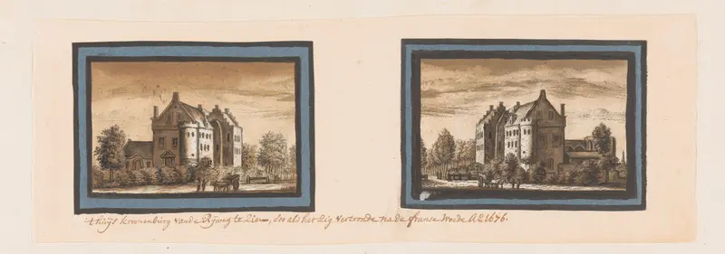 Gezichten op Huis Kronenburg Wall Art by Abraham Rademaker - High-Resolution Digital Print