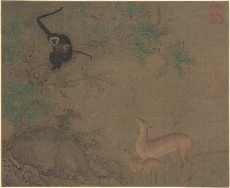 Gibbons and Deer