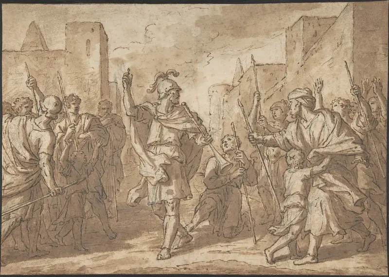Gideon Gathering His Army, Scene from the Book of Judges Wall Art by Etienne Parrocel - High-Resolution Digital Print