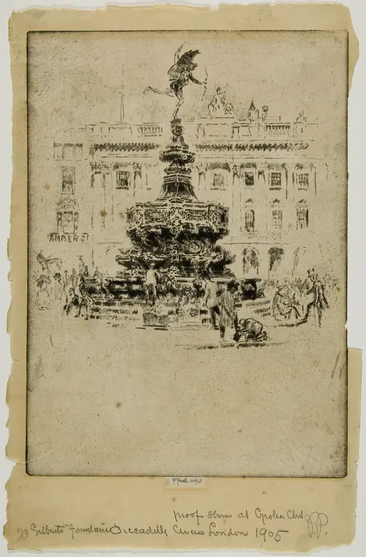 Gilbert's Monument, Piccadilly Circus