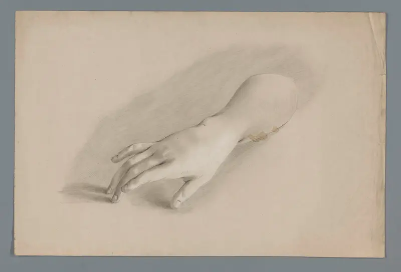 Gipsmodel van een hand Wall Art by Alexander Cranendoncq - High-Resolution Digital Print