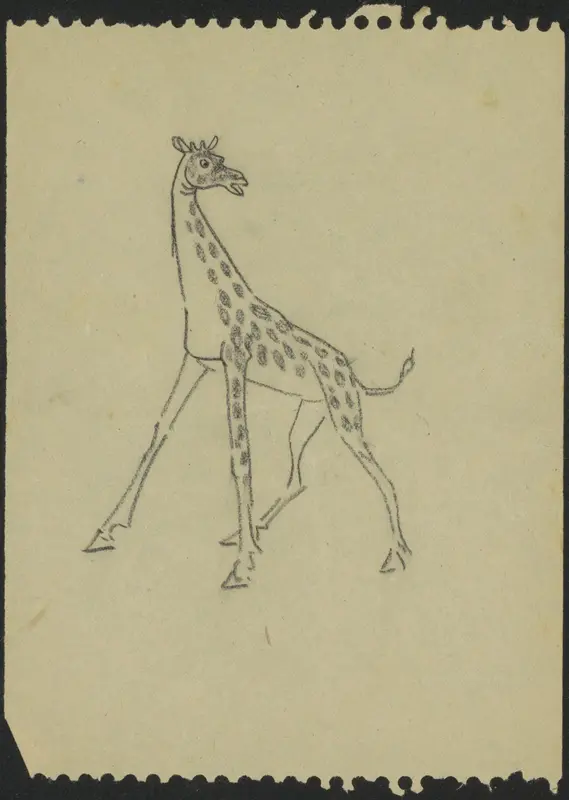 Giraffe Wall Art by Gerrit Willem Dijsselhof - High-Resolution Digital Print
