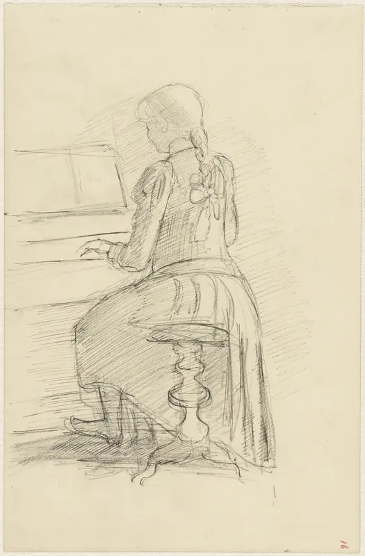 Girl Playing the Piano