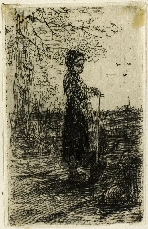 Girl with a Spade