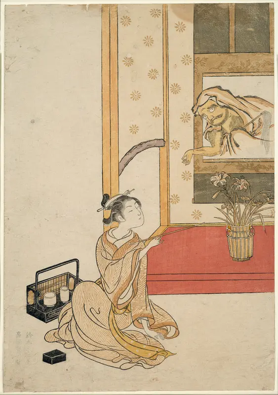Giving Daruma a Smoke