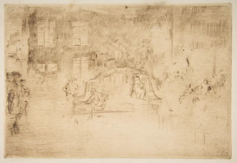 Glass Furnace: Murano (Murano – Glass Furnace) Wall Art by James McNeill Whistler - High-Resolution Digital Print