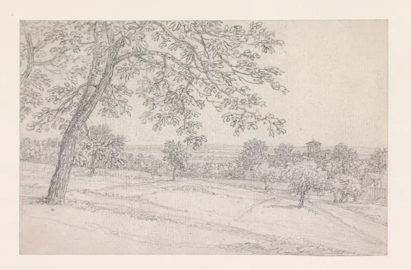 Glooiende weilanden met bomen in de lente Wall Art by Georges Michel - High-Resolution Digital Print