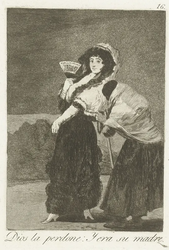 God vergeve haar: en het was haar moeder Wall Art by Francisco de Goya - High-Resolution Digital Print