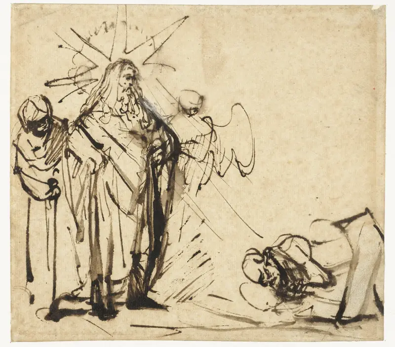 God verschijnt aan Abraham Wall Art by Ferdinand Bol - High-Resolution Digital Print