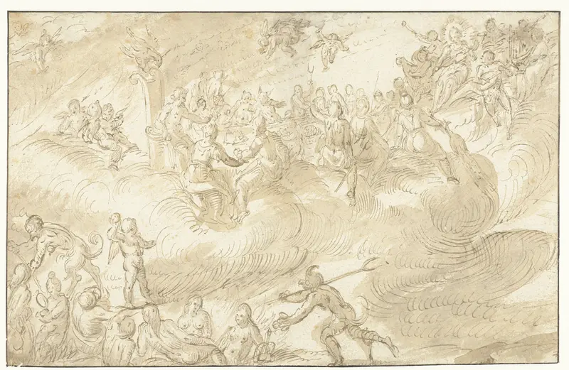 Godenmaaltijd Wall Art by Jacob Isaacsz. van Swanenburg - High-Resolution Digital Print