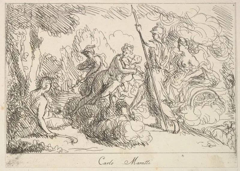 Gods and Goddesses in a Landscape Wall Art by Giuseppe Canale - High-Resolution Digital Print