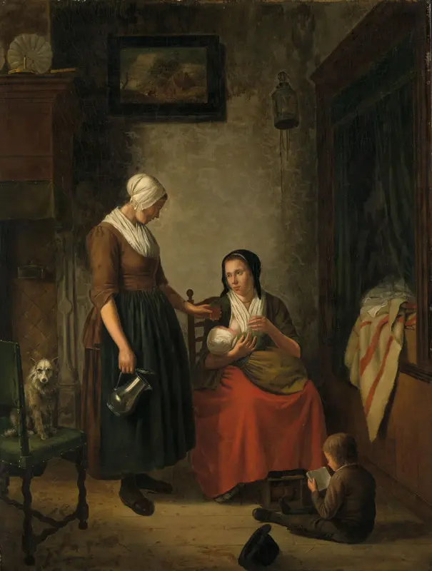'Goede buren' Wall Art by Johannes Christiaan Janson - High-Resolution Digital Print