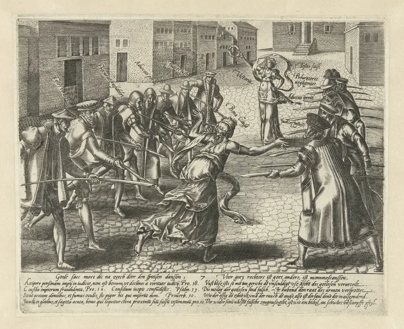 Goede Zaak wordt bedreigd Wall Art by Hendrick Goltzius - High-Resolution Digital Print