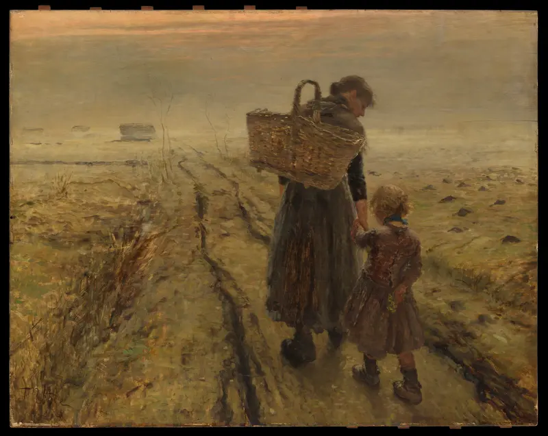 Going Home Wall Art by Fritz von Uhde - High-Resolution Digital Print