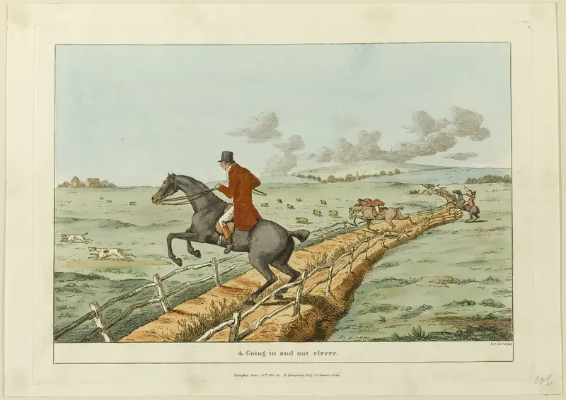 Going In and Out Clever, plate four from Insidspensable Accomplishments Wall Art by Sir Robert Frankland - High-Resolution Digital Print
