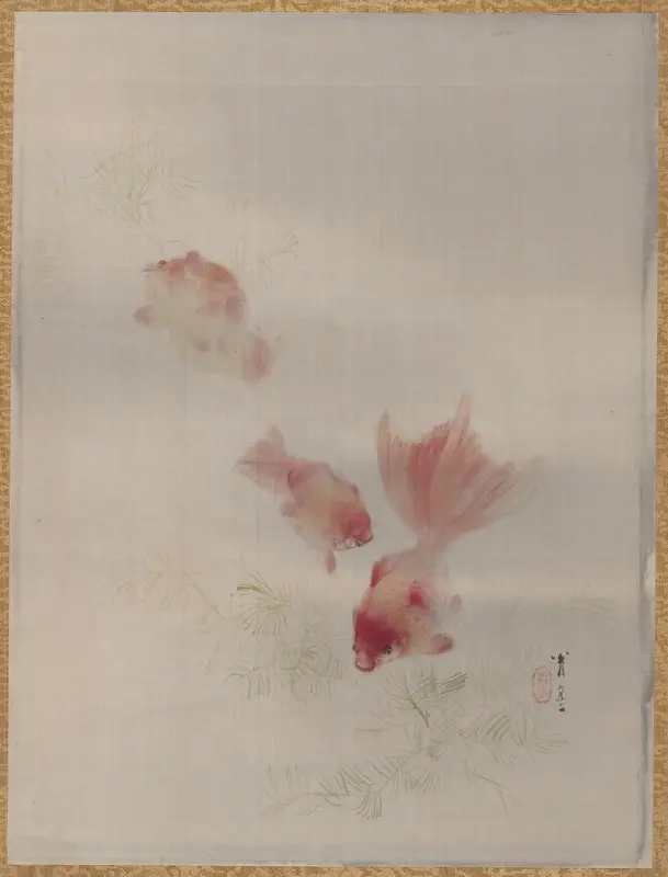 Goldfish Wall Art by Watanabe Seitei - High-Resolution Digital Print