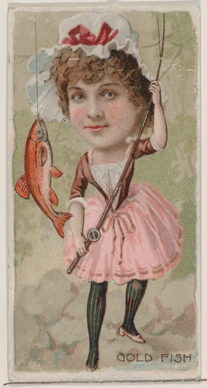 Goldfish, from the series Fishers and Fish (N74) for Duke brand cigarettes Wall Art by Knapp & Company - High-Resolution Digital Print