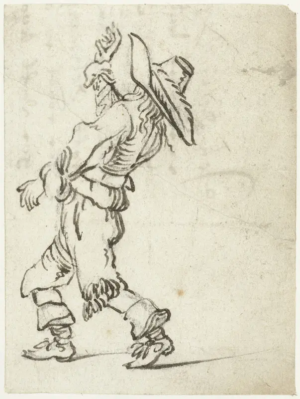 Gooiende man Wall Art by Gesina ter Borch - High-Resolution Digital Print