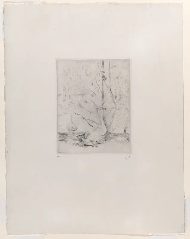 Goose Wall Art by Berthe Morisot - High-Resolution Digital Print