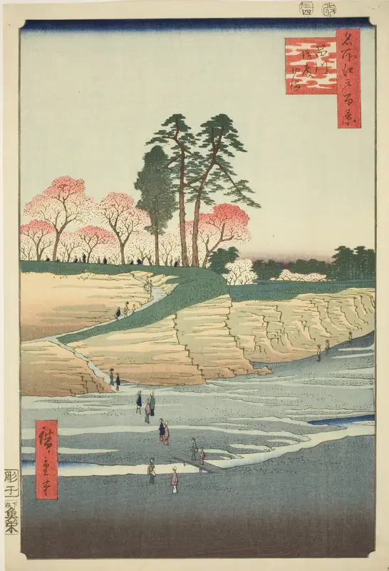 Goten Hill at Shinagawa (Shinagawa Gotenyama), from the series One Hundred Famous Views of Edo (Meisho Edo hyakkei)