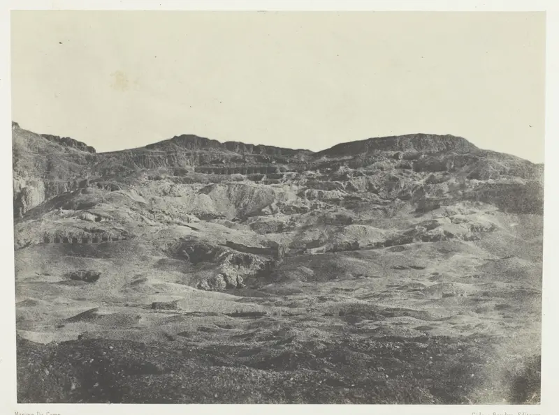 Gournah, Nécropole de Thèbes; Thèbes, plate 60 from the album "Egypte, Nubie, Palestine et Syrie" (1852)