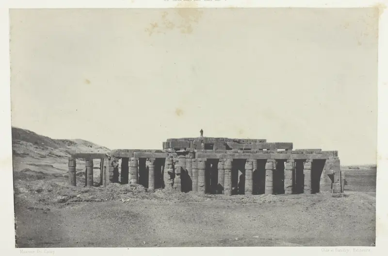 Gournah, Tombeau d'Osymandias; Thèbes, plate 58 from the album "Egypte, Nubie, Palestine et Syrie" (1852)